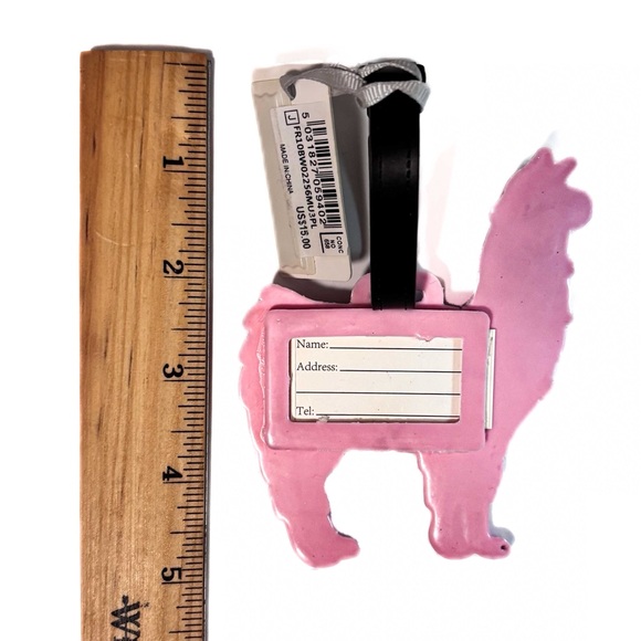 NEW - TOPSHOP FREEDOM Fun Colorful Pink Llama Bag Travel Luggage Tag - Picture 2 of 2
